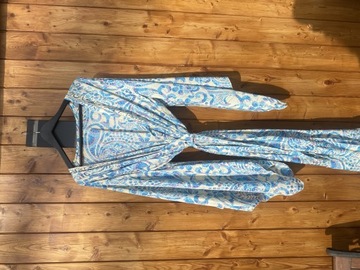 Kimono boho hippie orient bali suknia wiązana