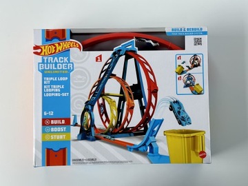 HOT WHEELS TRACK BUILDER TRIPLE LOOP KIT STUNT