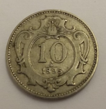 Austro-Węgry 10 heller 1895 rok