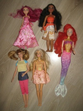 Zestaw lalek Barbie Księżniczki Disney i inne