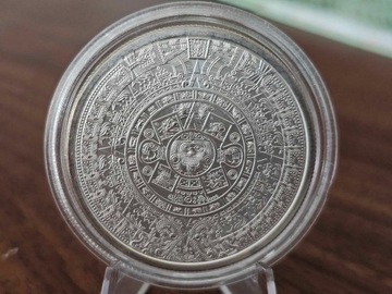 Kalendarz Aztecki 2 oz srebra 