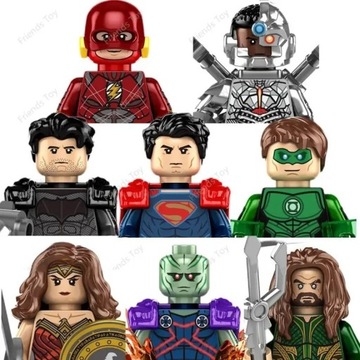 Liga sprawiedliwości Justice League Figurki 8 szt 