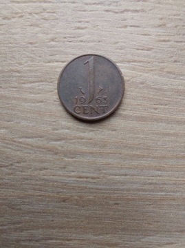 Holandia 1 cent 1963 stan -II Juliana