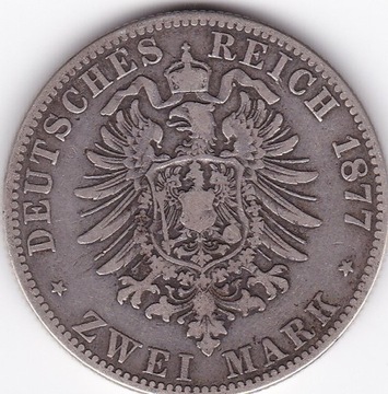 2 marki 1877 A Mecklenburg-Strelitz