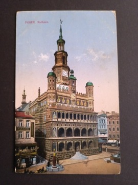  Posen Poznań  Rathaus Ratusz 1915 rok.