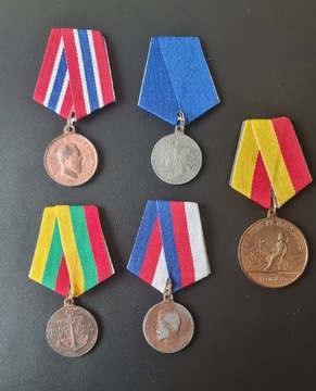 Medale carskie zestaw