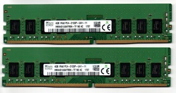 PAMIĘĆ RAM 8GB (2x4GB) DDR4 DIMM 2133MHz PC4 