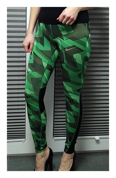 Zielone legginsy Nike