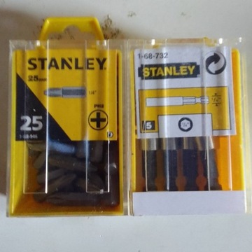Stanley Bity PH2 25 sztuk + Stanley uch. magnet 5