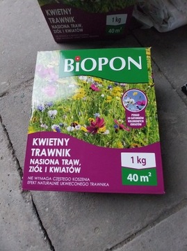 Biopon nasiona traw, ziół i kwiatów 1kg