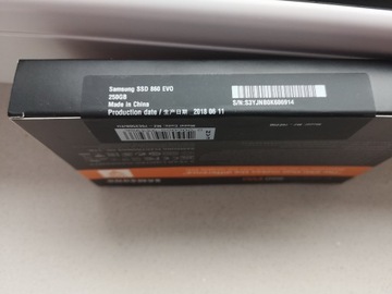 Dysk SSD Samsung 860 EVO 250 GB SATA III 2,5"