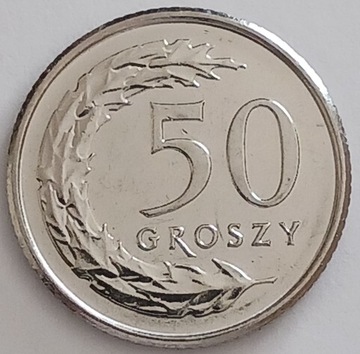 50 gr groszy 2015 r. b. ładna