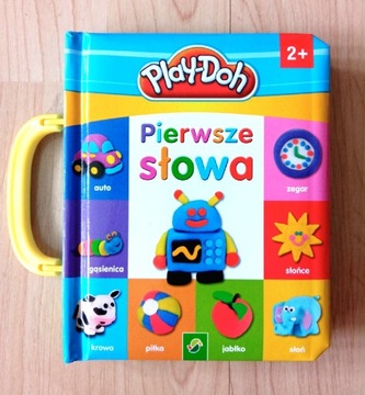Nowa z rączką książeczka Play-Doh "Pierwsze słowa". Miekka oprawa 2+