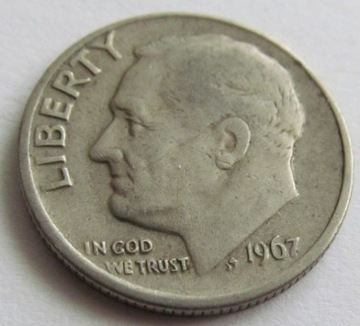 10 centów one dime USA 1967 r. 
