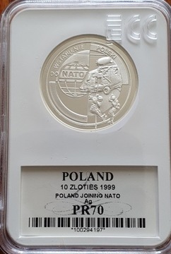 10 zł. Wstępnie Polski do NATO1999  Gcn pr70