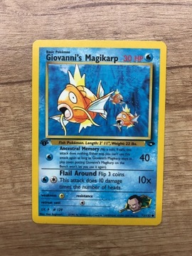 Karta pokemon Giovanni's Magikarp gym 1 edition 73/132