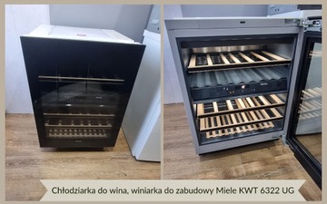 Chłodziarka do wina, winiarka do zabudowy Miele KWT 6322 UG. Push2open