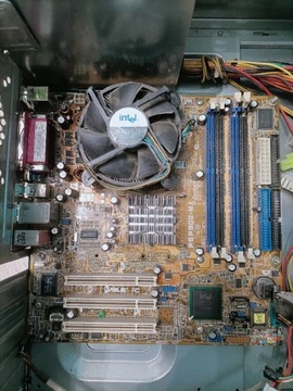 Płyta główna P5P 800 MX pc komputer odzysk zlota