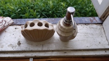 Pojemnik na mydło i szczoteczki ceramika