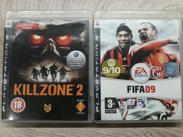 Killzone 2,Fifa 09 zestaw 2 gier Playstation 3