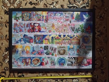 Obraz puzzle klejone w ramie