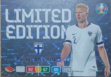 UEFA EURO 2020 KARTA LIMITED EDITION P.ARAJUURI