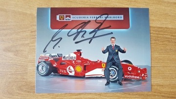 Oryginalny autograf Michael Schumacher F1 Formuła 