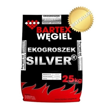 Ekogroszek BARTEX SILVER kaloryczność 26-28MJ/kg 1