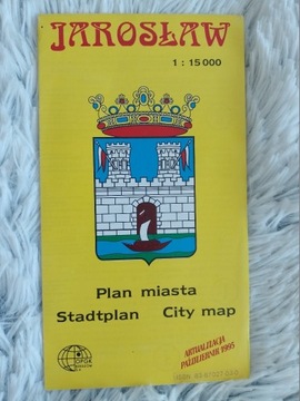 Jarosław plan miasta mapa 1995