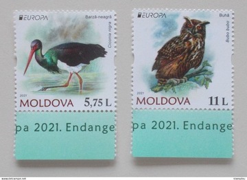 Mołdawia 2021 - EUROPA CEPT, ptaki, Mi 1163-64**