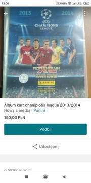 Album kart Champions League 2013/2014 