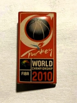 Koszykówka FIBA MŚ 2010 Turcja oryginał pins