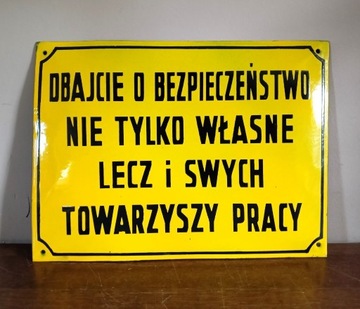 Tablica szyld emaliowana Towarzysze PZPR PRL (93)