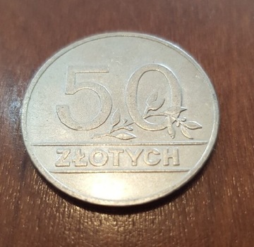 Moneta 50 złotych z 1990r