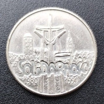 MONETA 10.000 zł Solidarność 1990 waga 10.78g