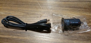 Ładowarka samochodowa Yanosik + kabel micro usb