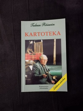 Książka "Kartoteka" Tadeusza Różewicza z dedykacją
