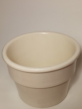 Doniczka ceramiczna beżowa