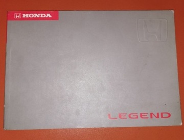 Instrukcja obsługi Honda Legend 1996 - stan bdb 