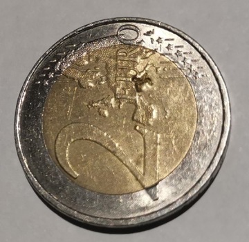 2 Euro unikat deskrut ze znakiem mennicy K