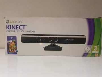 Kinect Sensor XBOX 360 zasilacz, 2 gry