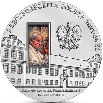 50 zł 2021 Pałac Biskupi Jan Paweł II NBP Folder