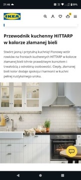 Fronty kuch IKEA HITTARP złamana biel  602.599.54