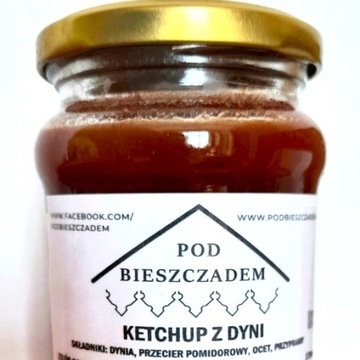 Łagodny ketchup z dyni domowy 370 ml słoik