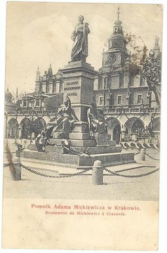 #312_ Kraków. Pomnik Adama Mickiewicza... wyd. SMP
