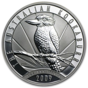 KOOKABURRA 2009 AUSTRALIA 1$ 1oz. srebro 999