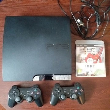 Konsola PS3 slim 320GB + 2x Pad