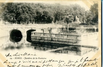 Nimes, Jardins de la Fontaine, Francja 1902