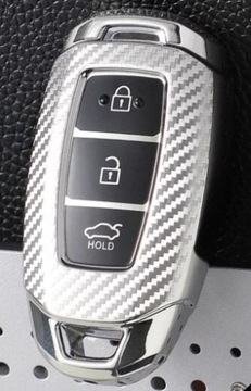 Srebrne etui na kluczyk Smart Key do Hyundai