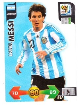 PANINI WORLD CUP 2010 AFRICA MESSI ARGENTYNA